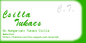 csilla tukacs business card